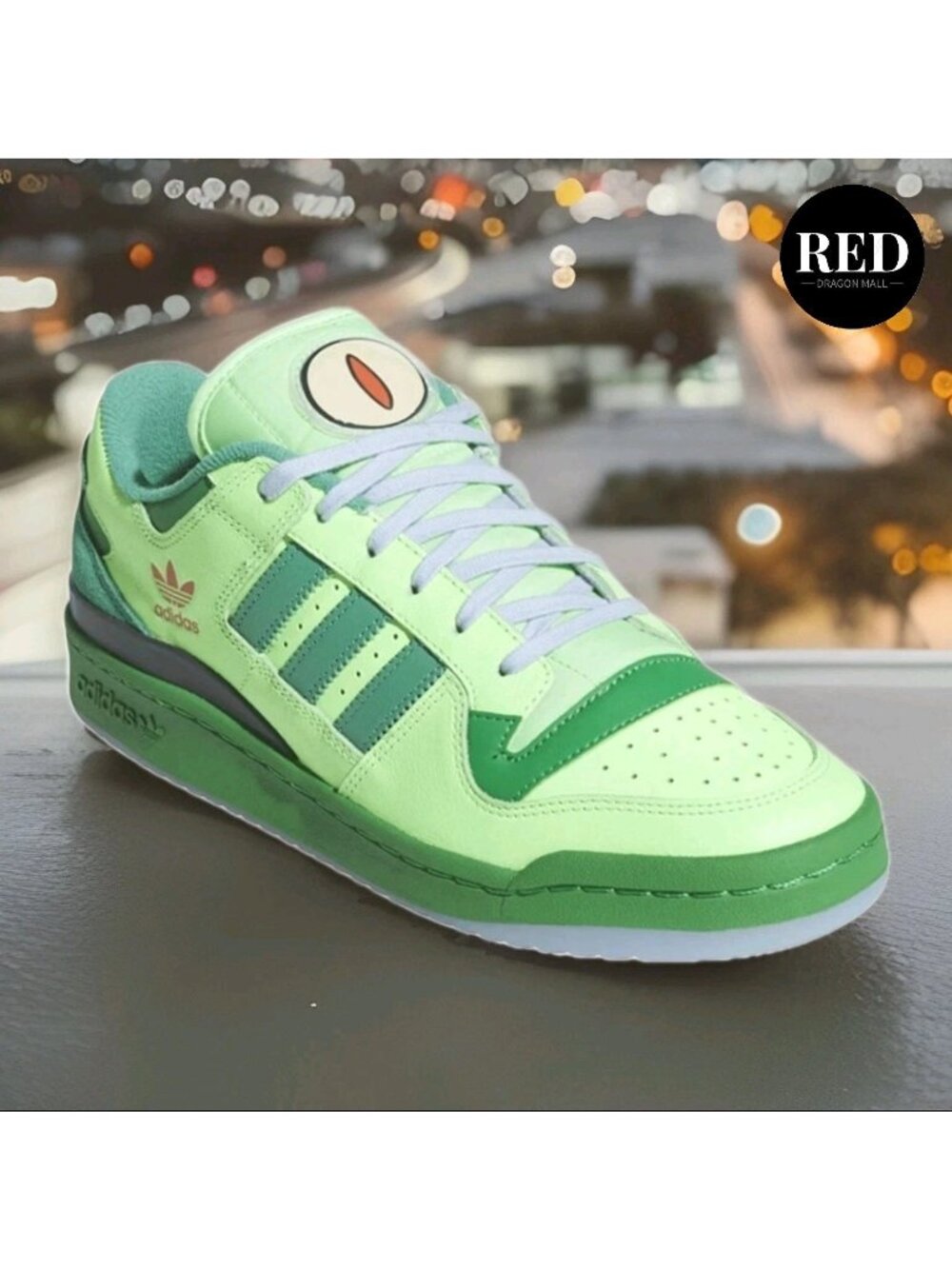 Adidas The Simpsons Forum 84 Low Cl Green Shoes JQ5290 - Men's Size 9 - Picture 3 of 15